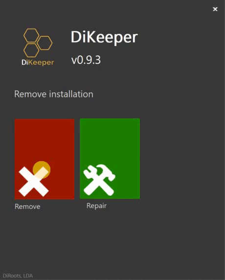 DiKeeper Uninstall